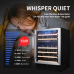 Wine Cabinet 24 Dual Zone Inch Wine Refrigerator 46 Bottles Built-in Wine Refrigerator - Image 6