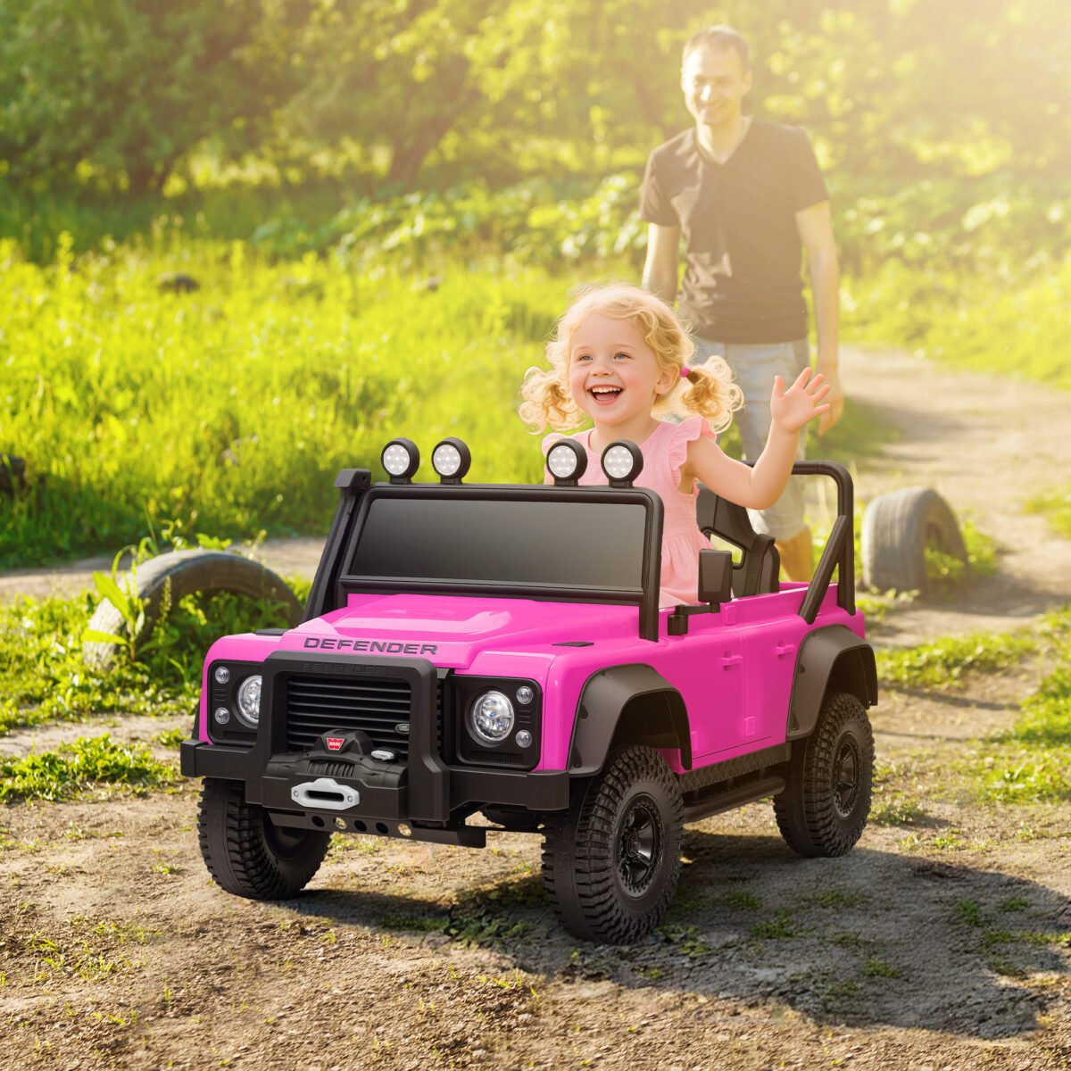 Electric Car For Remote Control, Dual Motors, Spring Suspension, LED Lights - Image 4