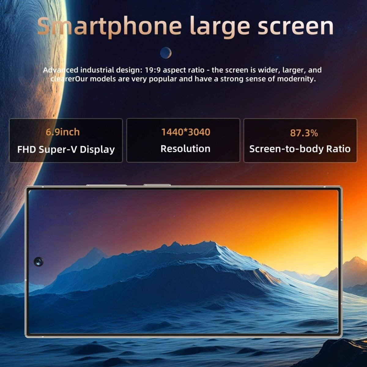 S25 Ultra Cell Phone 5G Unlocked Phone,Smartphone With Tool Pen, Android 15.0 Cell Phone - Image 4