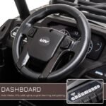 12V Kids Off-Road UTV Electric Ride On Car Black Camouflage High Roof Remote Control Lights MP3 Adventure Toys - Image 2