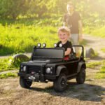Electric Car For With Remote Control, Dual Motors, Spring Suspension, LED Lights, Black - Image 3