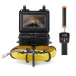 Pipeline Inspection Camera With DVR Function, IP68 Camera With 12 Adjustable LEDs, A 16 GB SD Card For Sewer Line, Home, Duct Drain Pipe Plumbing