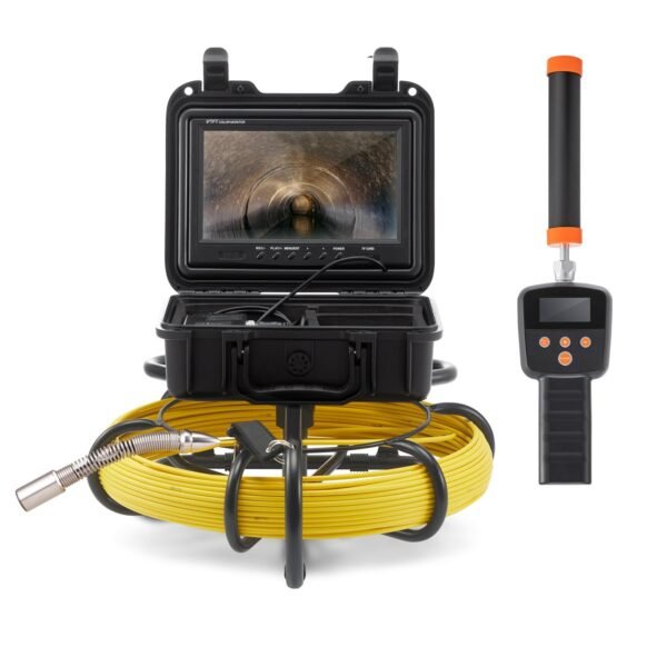 Pipeline Inspection Camera With DVR Function, IP68 Camera With 12 Adjustable LEDs, A 16 GB SD Card For Sewer Line, Home, Duct Drain Pipe Plumbing
