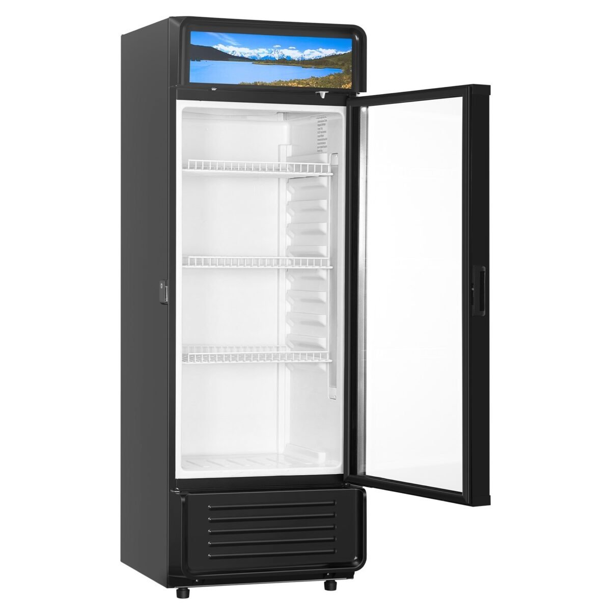 Commercial Merchandiser Refrigerator 6.9 CU.FT Glass Door Beverage Refrigerator - Image 4