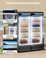 Commercial Merchandiser Refrigerator 6.9 CU.FT Glass Door Beverage Refrigerator - Image 6